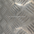 Hoja decorativa de aluminio en relieve